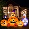 Halloween Inflatables Outdoor Decorations Scary Pumpkin with Witch Cat